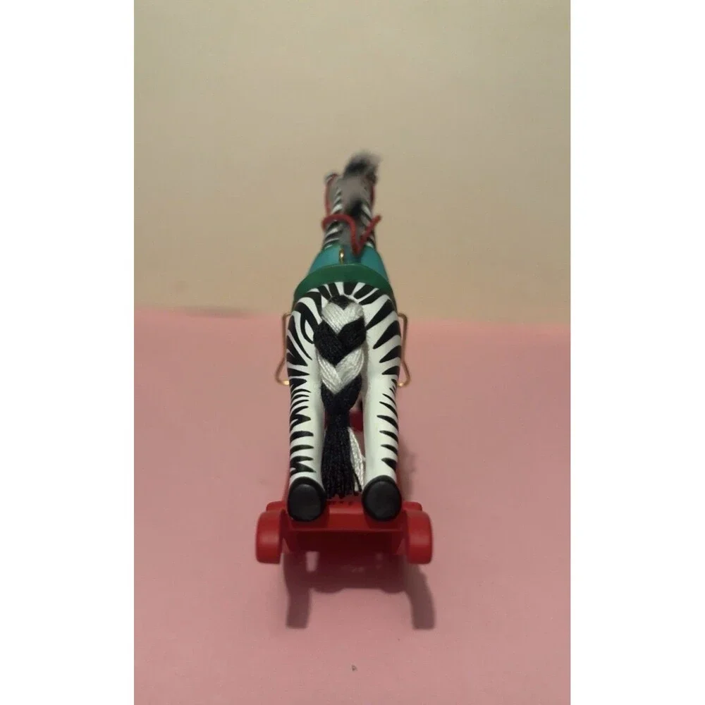 Hallmark Keepsake Ornament 1999 Zebra Fantasy Rocking Horse Linda Sickman